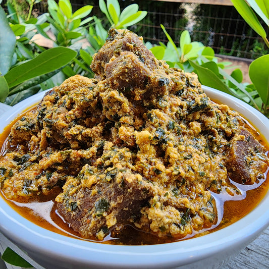 Authentic Egusi Soup, Half Pan