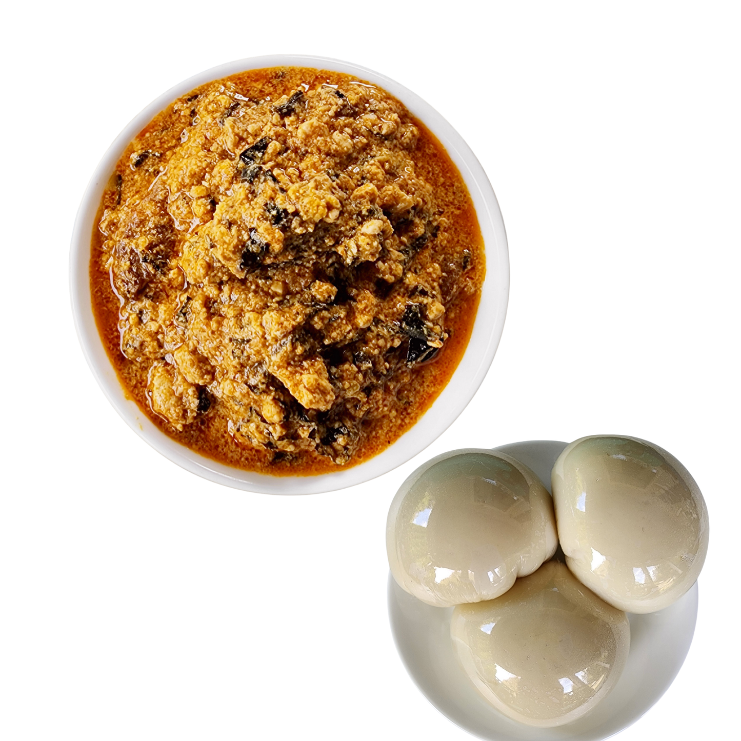 Egusi Soup With Pounded Yam