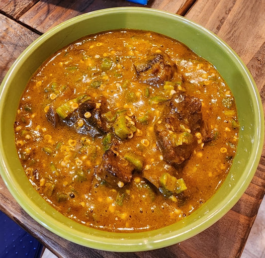 Okro/ogbono Soup, Half pan