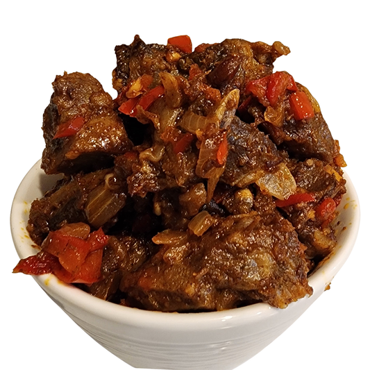 Asun-Extra Spicy, smokey Goat Meat