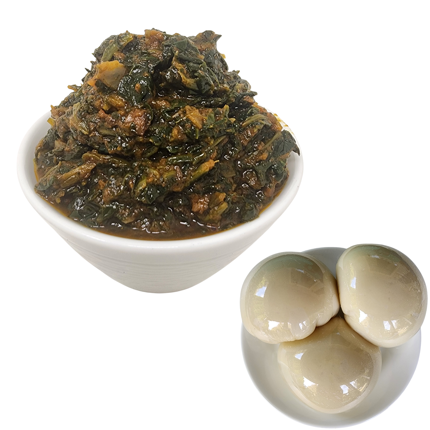Efo Riro With Pounded Yam