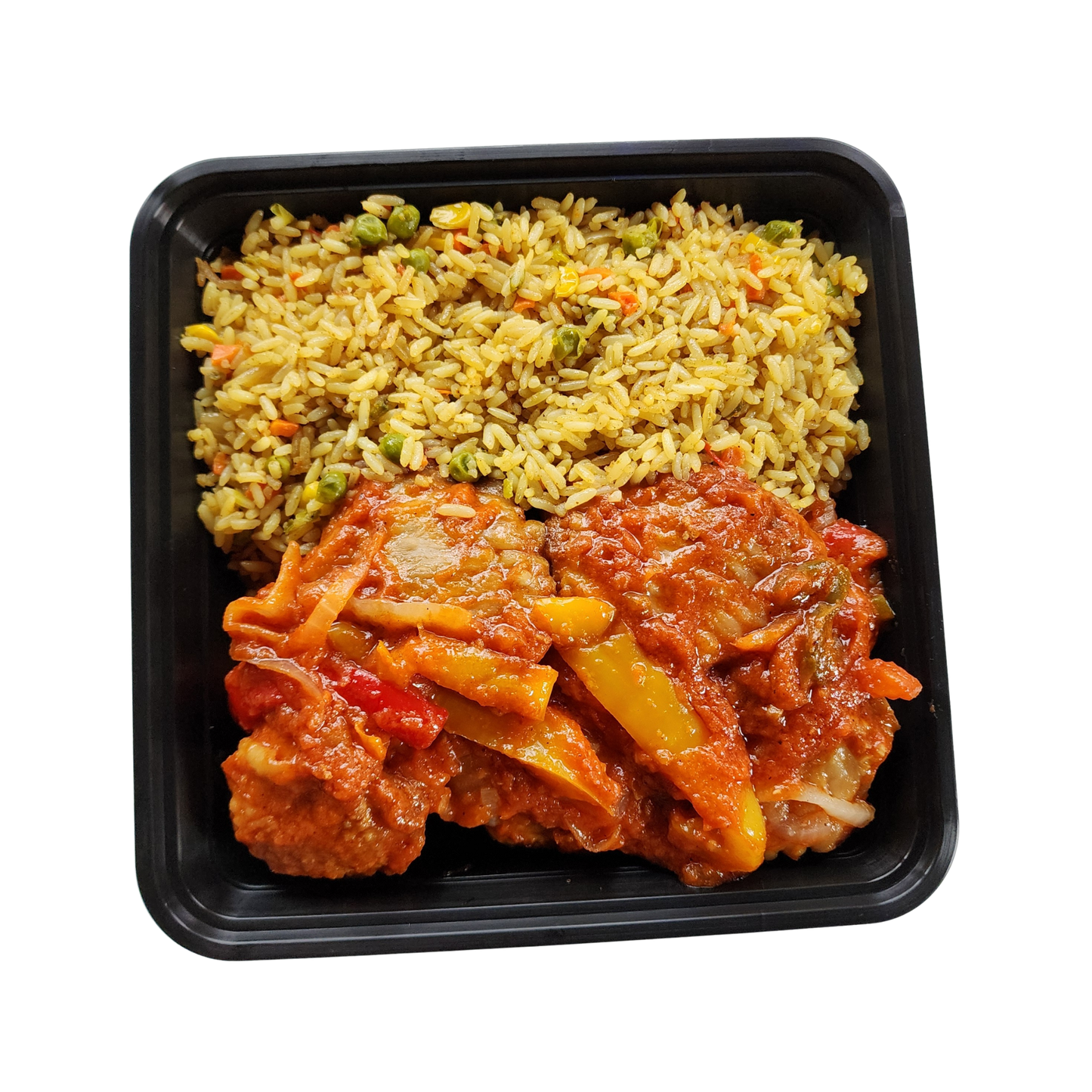 Nigerian Fried Rice And Turkey Wings Combo