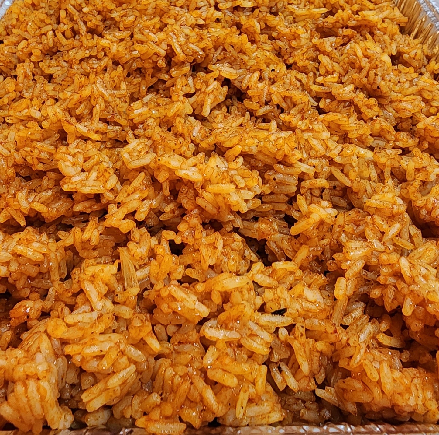 Nigerian Jollof Rice, half pan