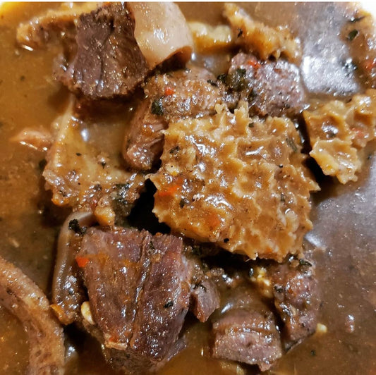 Goat And Tripe Peppersoup, Half Pan